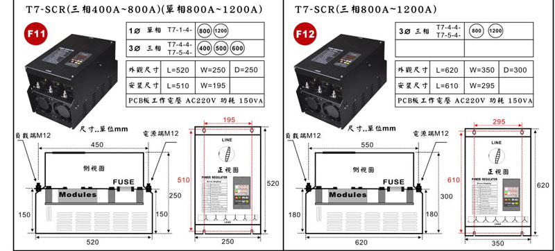 T7 SCR Power Regulator(built-in PID) 35